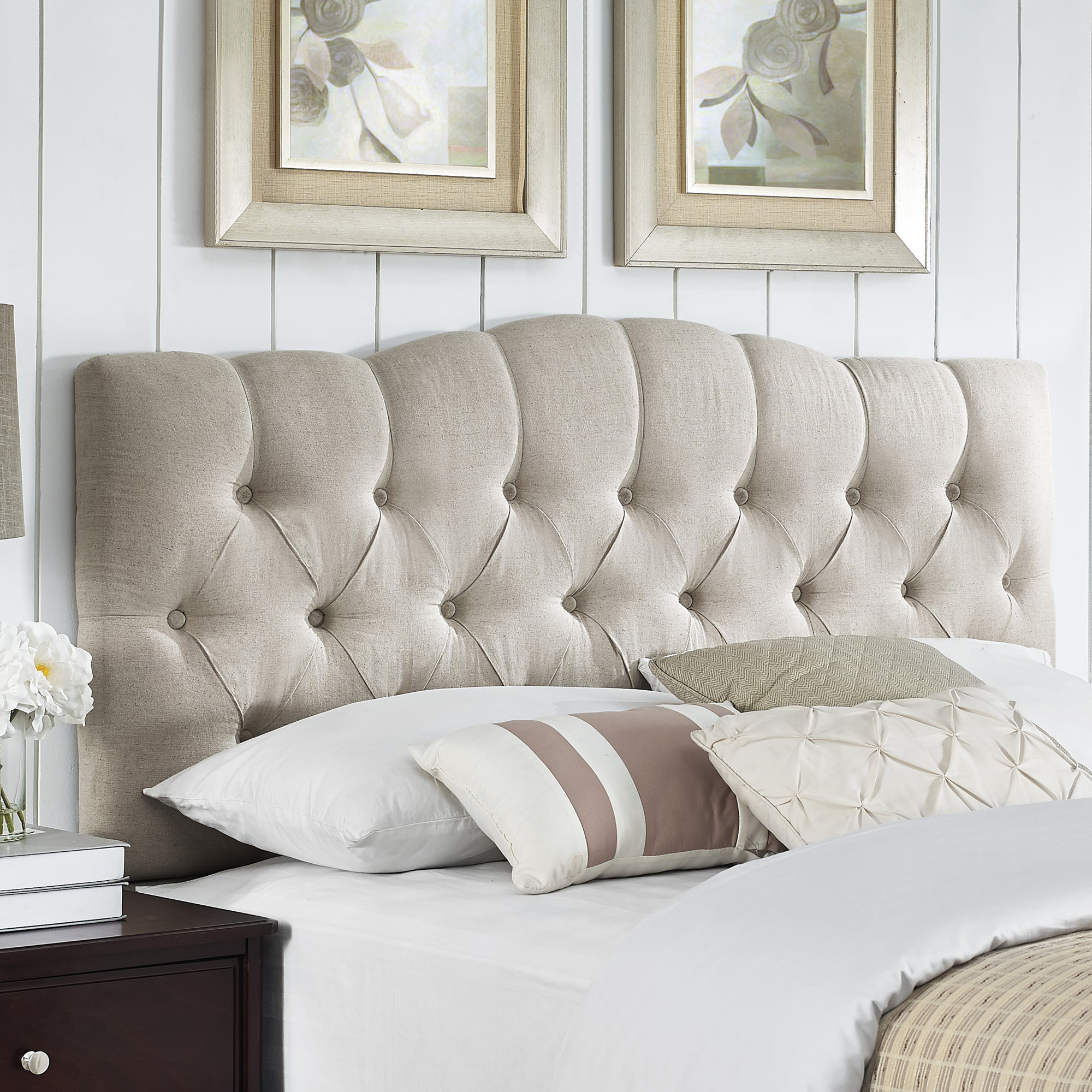Three Posts Cleveland Upholstered Panel Headboard & Reviews Wayfair.ca